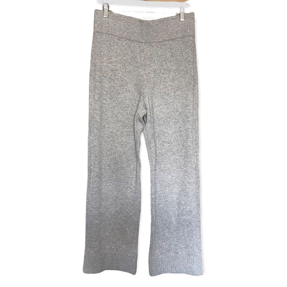 Club Monaco NWT Heather Grey High-Rise Wool Blend Sweater Pants Size Medium